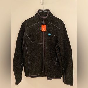 Men’s L Heather Gray Zip Up Sweater Salesforce